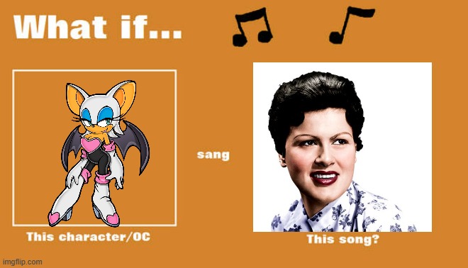 fi rouge the bat sung fall to pieces by patsy cline | image tagged in what if this character - or oc sang this song,sonic the hedgehog,60s music | made w/ Imgflip meme maker