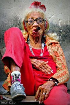 Awesome old lady | image tagged in awesome old lady | made w/ Imgflip meme maker