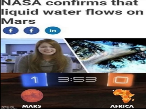 Mars-1 Africa-0 | image tagged in africa | made w/ Imgflip meme maker