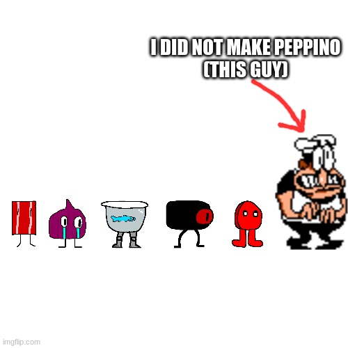 new toppins !! (made in kleki) (except for peppino) (peppino was taken from the pizza tower fandom) | I DID NOT MAKE PEPPINO
(THIS GUY) | made w/ Imgflip meme maker
