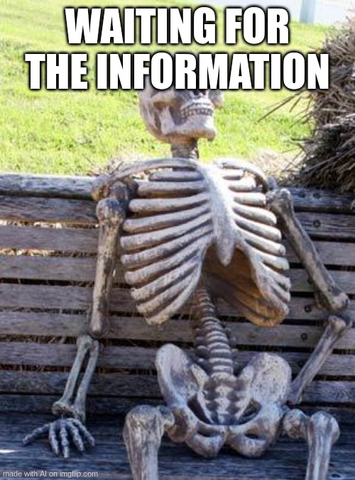 Is ICEU. a boy or girl??  Comment what u think! | WAITING FOR THE INFORMATION | image tagged in memes,waiting skeleton | made w/ Imgflip meme maker