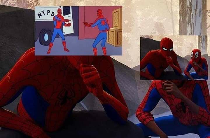 High Quality Spiderman inception Blank Meme Template