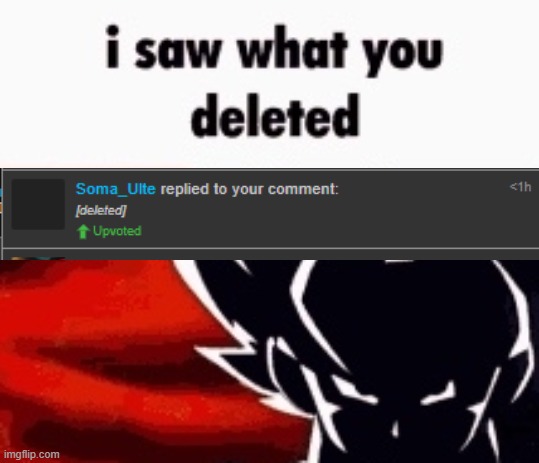 i saw what you deleted | image tagged in i saw what you deleted | made w/ Imgflip meme maker
