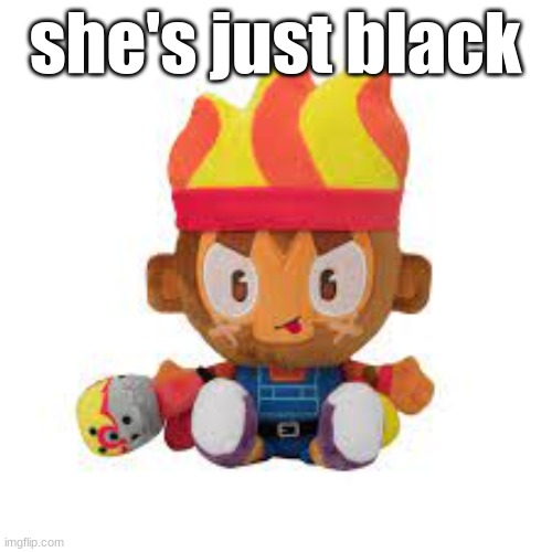 gwendolin | she's just black | image tagged in gwendolin | made w/ Imgflip meme maker