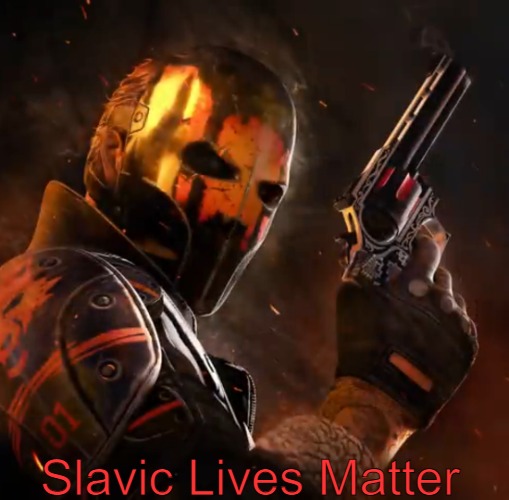 Critical ops lone wolf | Slavic Lives Matter | image tagged in critical ops lone wolf,slavic,russo-ukrainian war,holodomor | made w/ Imgflip meme maker
