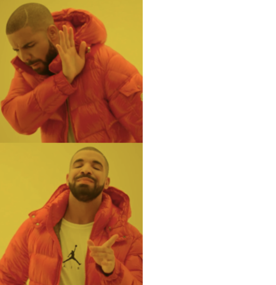 Drake Hotline Bling Blank Meme Template