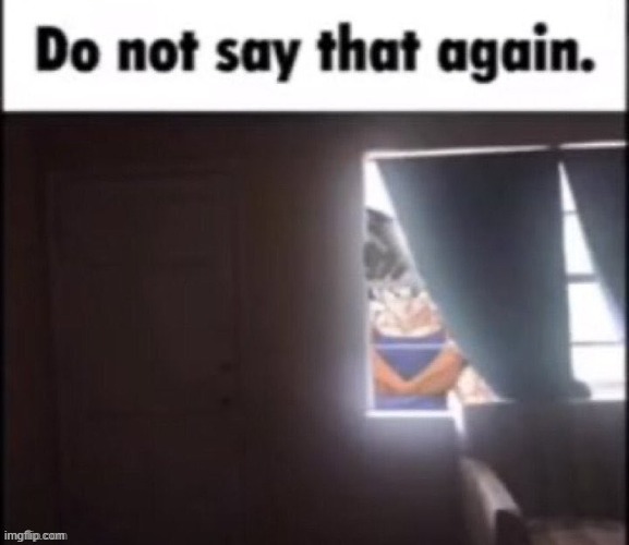 do not say that again | image tagged in do not say that again | made w/ Imgflip meme maker