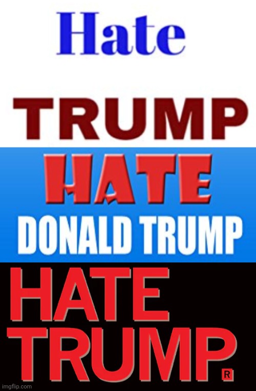 image tagged in hate trump,hate donald trump | made w/ Imgflip meme maker