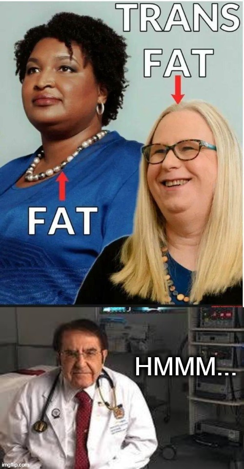 Trigger Time | HMMM... | image tagged in political meme,fat,trans,political humor,role model,doctor now | made w/ Imgflip meme maker