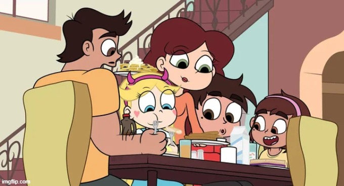 dm29 - Breakfast with the Diazes | image tagged in star vs the forces of evil | made w/ Imgflip meme maker