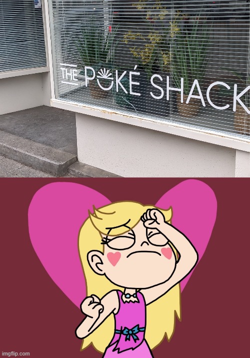 Making your "O" look like a bowl is probably fine in most design scenarios. Not all, though | image tagged in star butterfly punching herself,star vs the forces of evil,you had one job,memes,funny | made w/ Imgflip meme maker