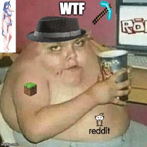 WTF | WTF | image tagged in cringe weaboo fat deformed guy and an roblox player and a minecr | made w/ Imgflip meme maker