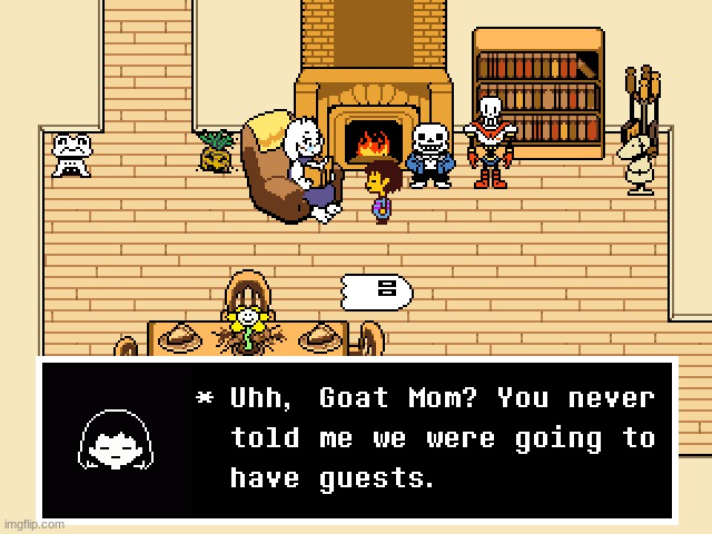 Guests | image tagged in undertale,goat mom | made w/ Imgflip meme maker