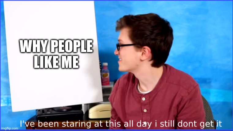 Yes. | WHY PEOPLE LIKE ME | image tagged in i dont get it | made w/ Imgflip meme maker