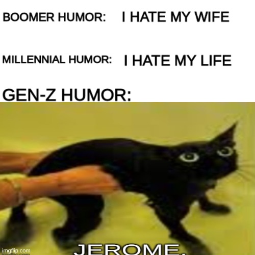 JEROME | image tagged in jerome,memes,funny,gen z humor,get this to the front page | made w/ Imgflip meme maker