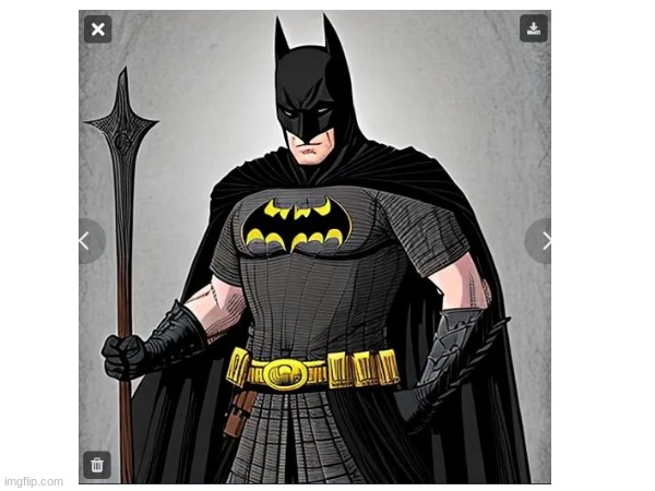 batman in a fantasy/medieval setting, made by ai | image tagged in batman | made w/ Imgflip meme maker