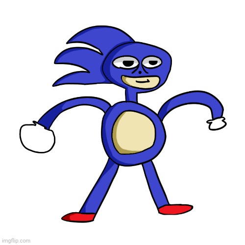 sanic redraw | image tagged in sanic,fanart,stop reading the tags | made w/ Imgflip meme maker