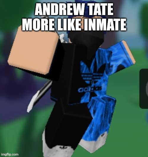 MR BEEEEEAAAAAA | ANDREW TATE MORE LIKE INMATE | image tagged in mr beeeeeaaaaaa | made w/ Imgflip meme maker