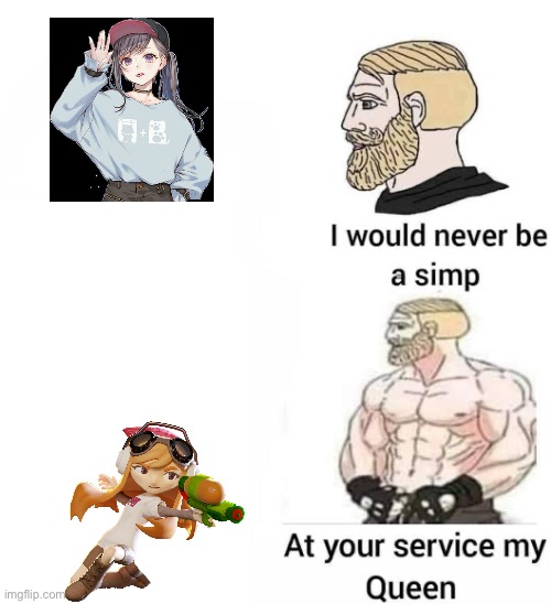 Anime vs smg4 | image tagged in i would never be simp | made w/ Imgflip meme maker