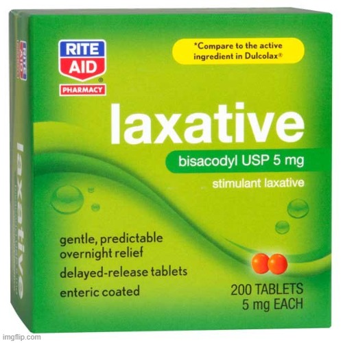 Laxative | image tagged in laxative | made w/ Imgflip meme maker