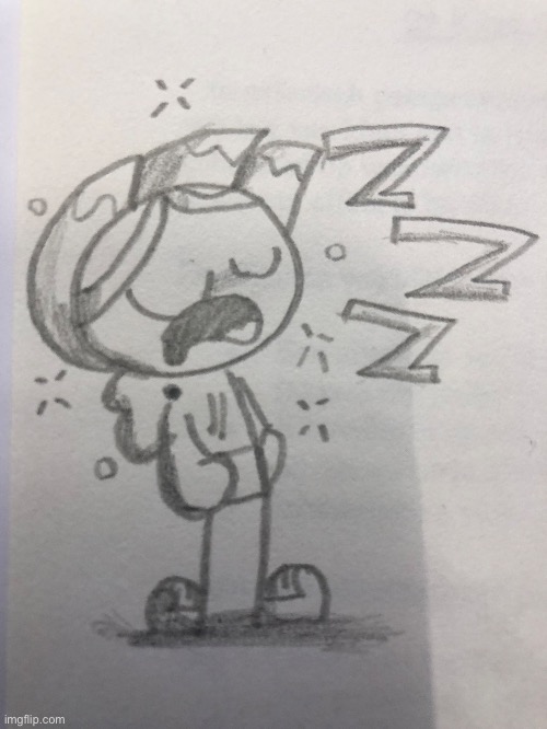 Made this in art class | image tagged in he sleep | made w/ Imgflip meme maker