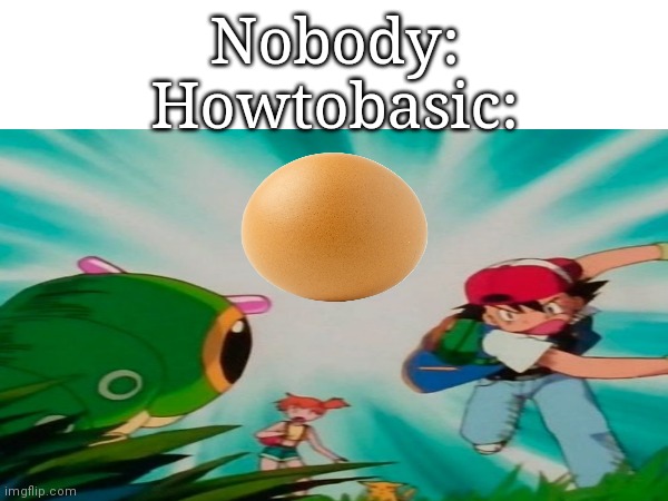Nobody:
Howtobasic: | image tagged in funny | made w/ Imgflip meme maker