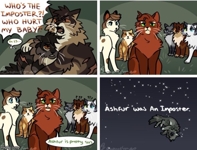 Victory!! | image tagged in warrior cats,comics,sus,stop reading the tags | made w/ Imgflip meme maker