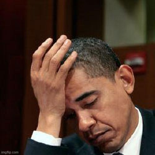 Obama Facepalm 250px | image tagged in obama facepalm 250px | made w/ Imgflip meme maker