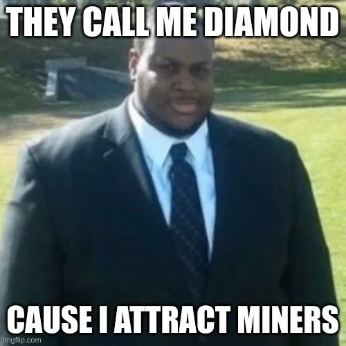 THEY CALL ME DIAMOND CAUSE I ATTRACT MINERS | made w/ Imgflip meme maker