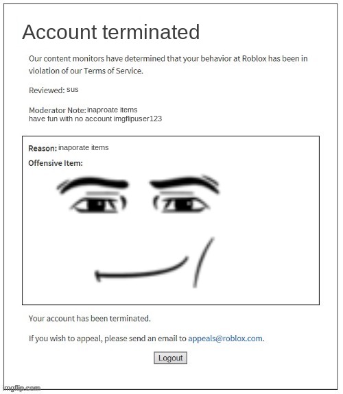 Roblox face Memes & GIFs - Imgflip
