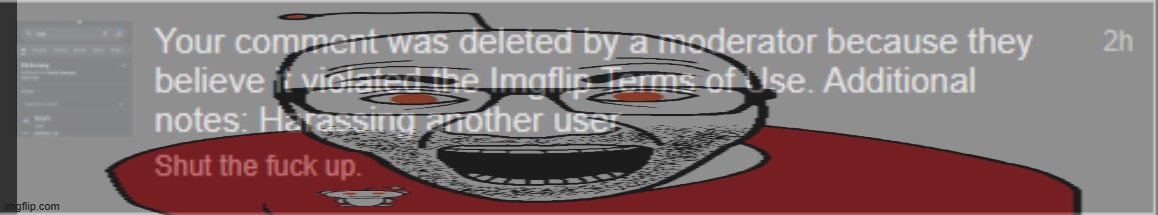 Slightly Rude Comment = Harassment | made w/ Imgflip meme maker