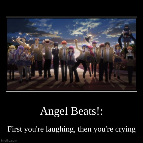 no but my brother and i cried at the end | image tagged in funny,demotivationals,anime,happy sad | made w/ Imgflip demotivational maker