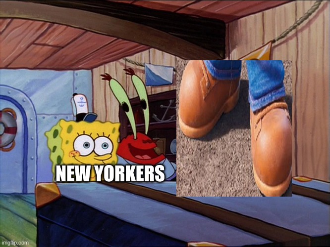 The best moment in the Super Mario Direct | NEW YORKERS | image tagged in super mario,spongebob | made w/ Imgflip meme maker