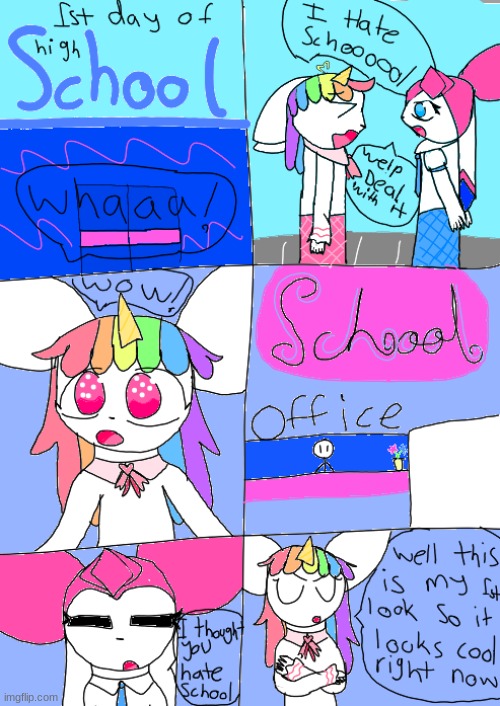 Pg 1 of S & U school days | image tagged in 1st page | made w/ Imgflip meme maker