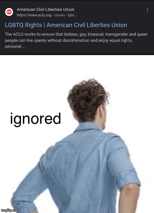 image tagged in ignored | made w/ Imgflip meme maker