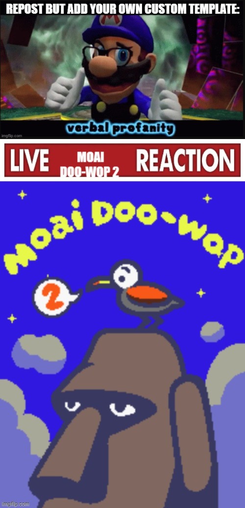 image tagged in live moai doo-wop 2 reaction | made w/ Imgflip meme maker