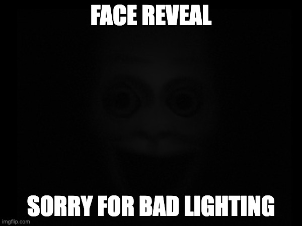 FACE REVEAL; SORRY FOR BAD LIGHTING | made w/ Imgflip meme maker