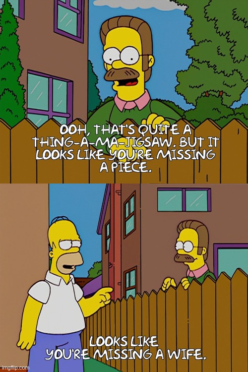 image tagged in the simpsons,ned flanders,homer simpson,comeback,why are you reading the tags | made w/ Imgflip meme maker