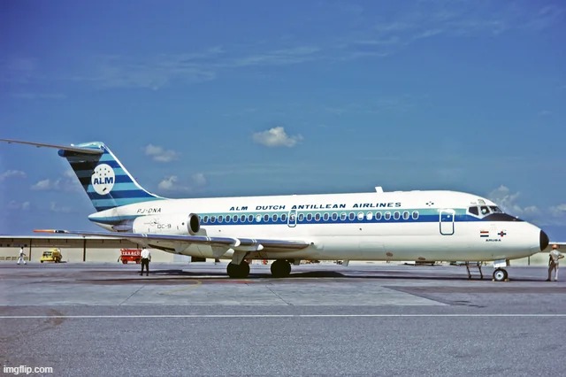 ALM Dutch Antillean Airlines Douglas DC-9-15 | image tagged in aviation,memes,airplane | made w/ Imgflip meme maker