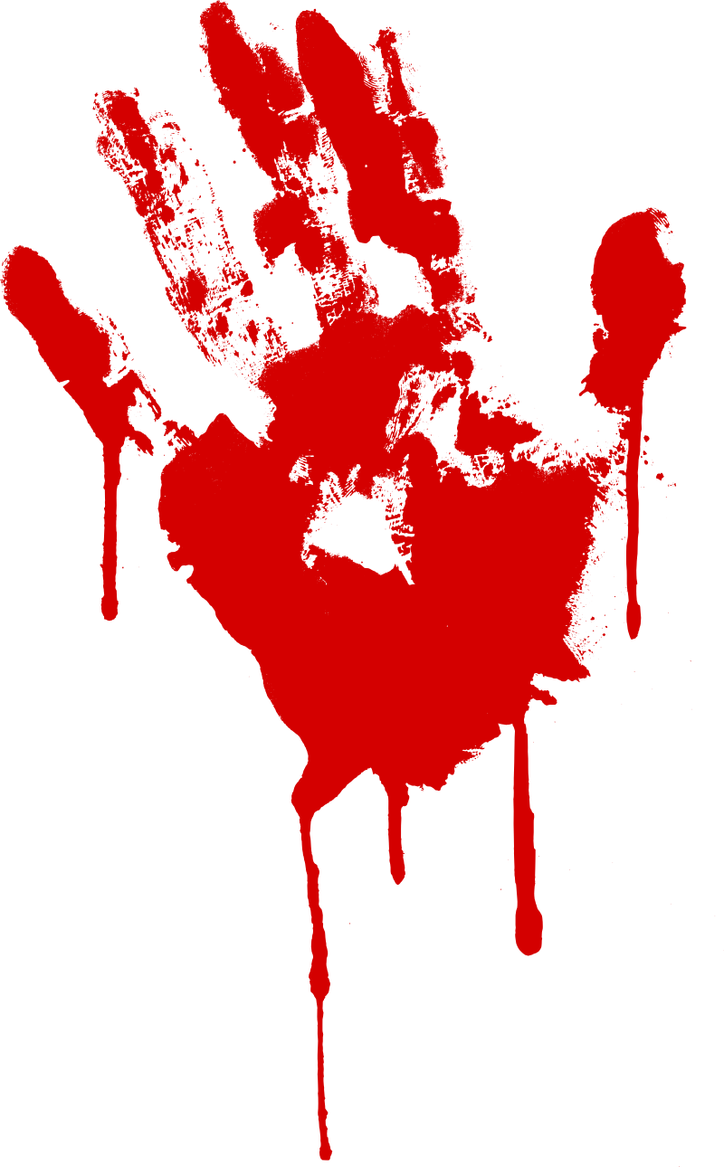 High Quality bloody hand dripping blood Blank Meme Template