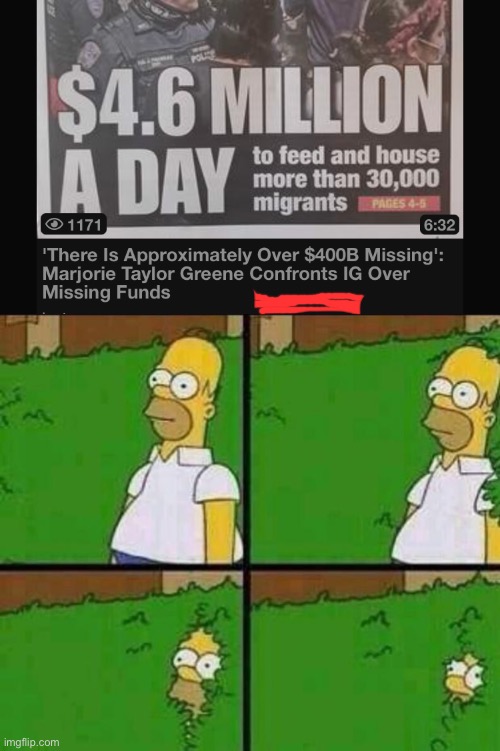 IG has left the building | image tagged in homer simpson in bush - large | made w/ Imgflip meme maker