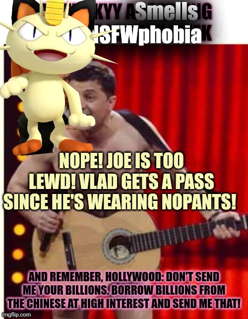 NOPE! JOE IS TOO LEWD! VLAD GETS A PASS SINCE HE'S WEARING NOPANTS! | made w/ Imgflip meme maker