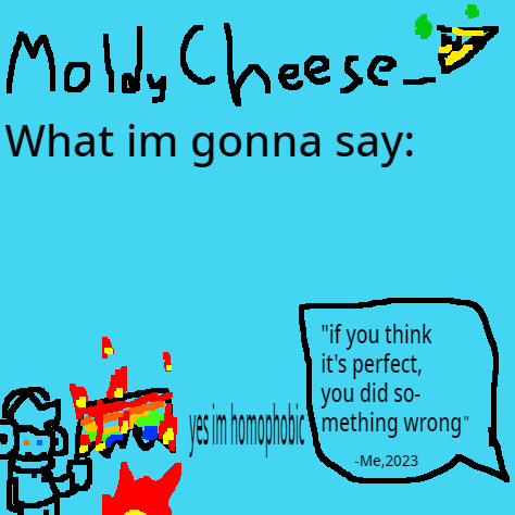 High Quality moldycheese announcement template Blank Meme Template