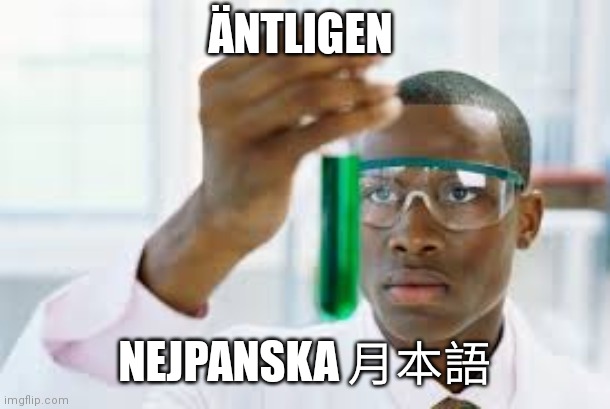 FINALLY | ÄNTLIGEN; NEJPANSKA 月本語 | image tagged in finally,unket | made w/ Imgflip meme maker