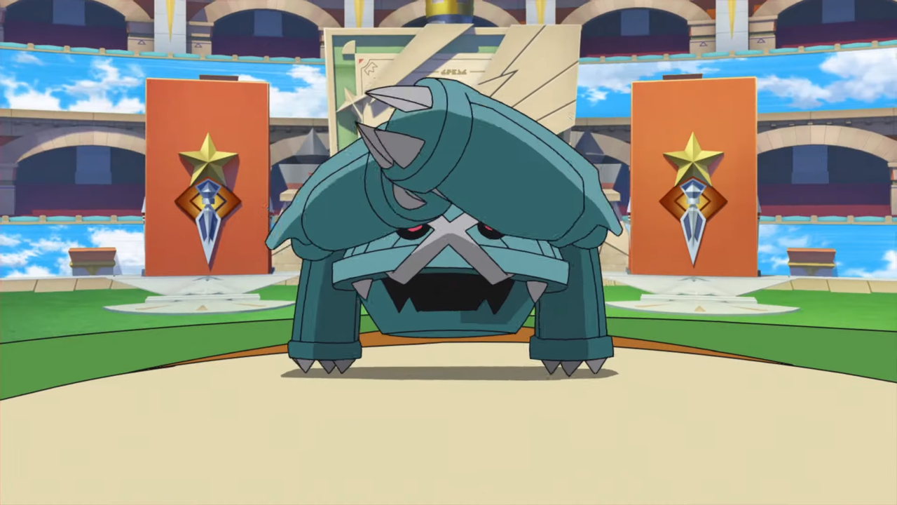 Metagross Covering His Eyes Blank Meme Template