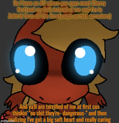 All I can think of is that 1 meme that's "Rachel that is a predator!" | So I have an AU where you guys meet Cherry first(and my boi) instead of me and I'm in Zektrid form all the time(exept on rare occasions); And ya'll are terrified of me at first cus thinkin' "oo shit they're- dangerous-" and then realizing I've got a big soft heart and really caring | image tagged in you got games on your phone | made w/ Imgflip meme maker