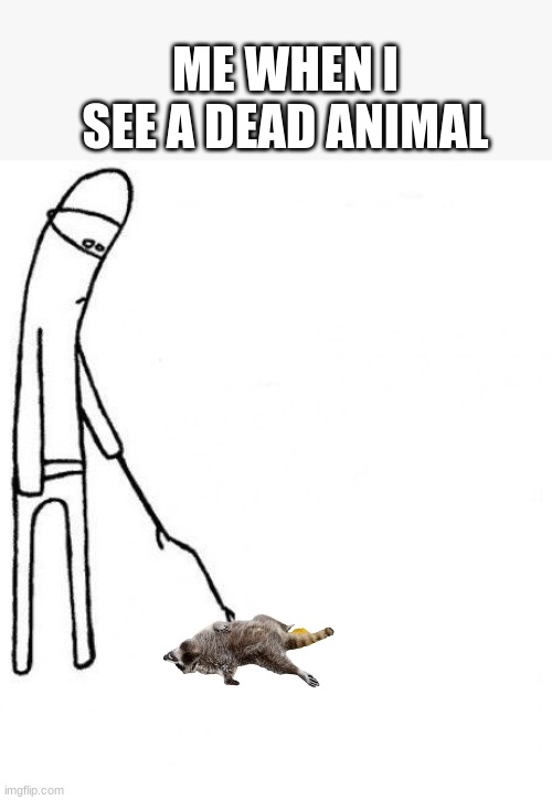 do something | ME WHEN I SEE A DEAD ANIMAL | image tagged in c'mon do something | made w/ Imgflip meme maker