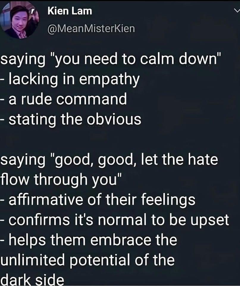 Good good let the hate flow through you Blank Meme Template
