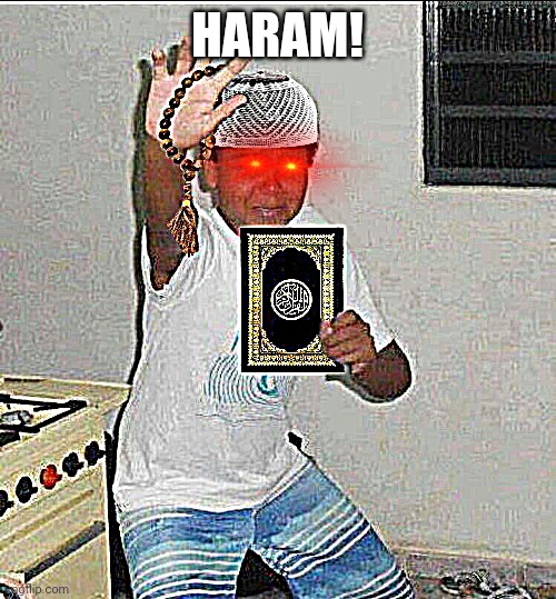 POV: Kutta | HARAM! | image tagged in scared kid holding quran,islam | made w/ Imgflip meme maker