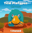 Teal Platypus Blank Meme Template